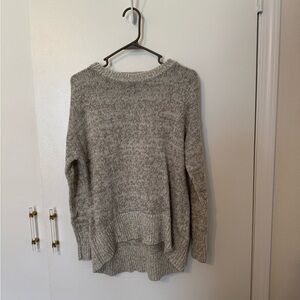 New Look Large Heathered Gray Women's Sweater